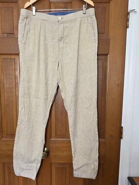TOMMY BAHAMA Linen Blend Casual Summer Pant Sz XL  (38-42 x32)